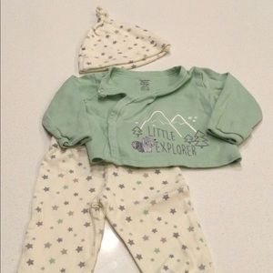 Gerber baby outfit, 0-3 months, organic